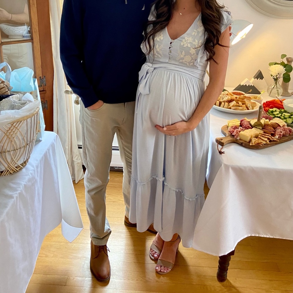 Pinkblush blue maternity dress